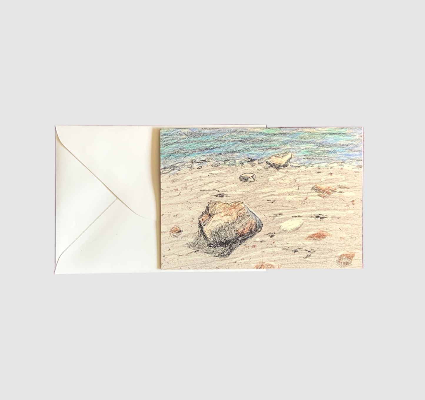 Greeting Card - Beach Sketch