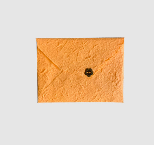 Envelope - Orange Textured - Exotic Handmade Paper