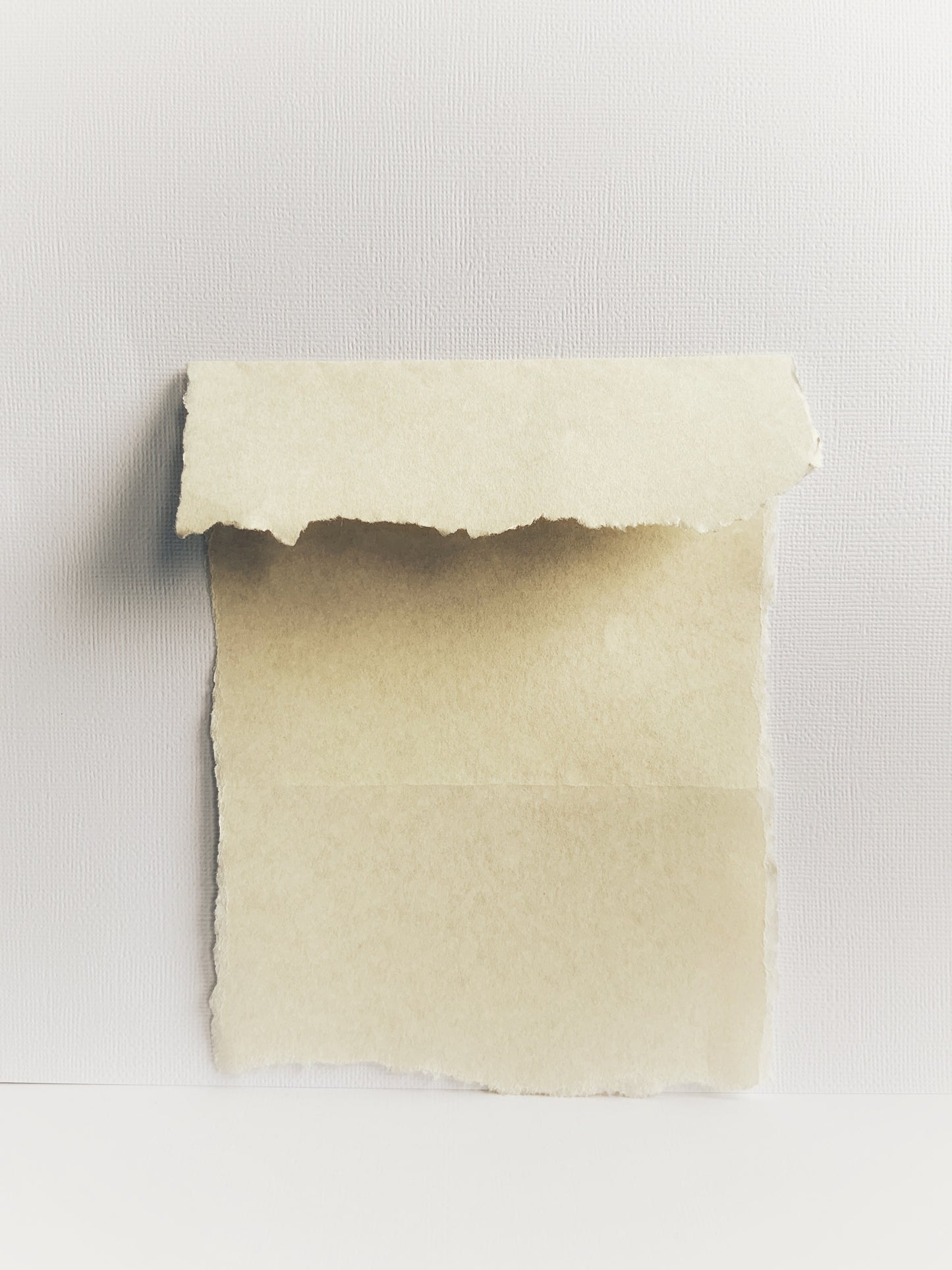 Natural-colored parchment paper with torn edges