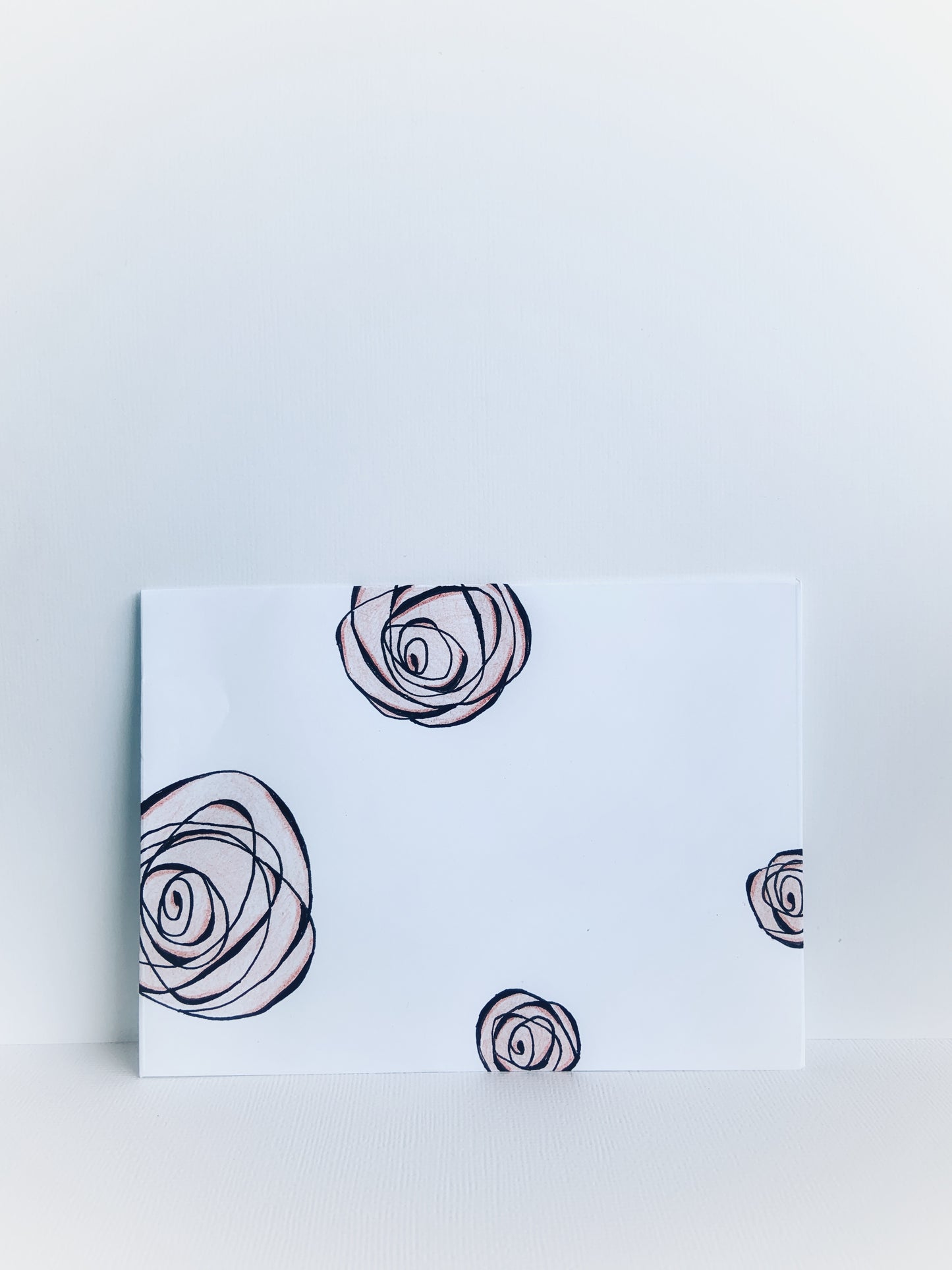 Envelope - Spiral Pink Roses